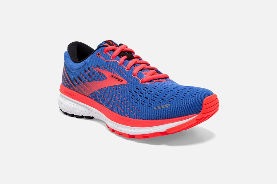 Brooks Running Shoes - Ghost 13 Road Womens - Blue/Orange - OWE-970352